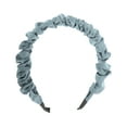 thumbnail image 3 of Unique Bargains 1 Pc Headband Pleats Satin Hair Accessories for Women Silver Tone Gray, 3 of 5