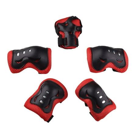 

6 Pieces Kids Outdoor Sports Protective Gear Knee Pads Elbow Pads Wrist Guards Roller Skating Safety Protection