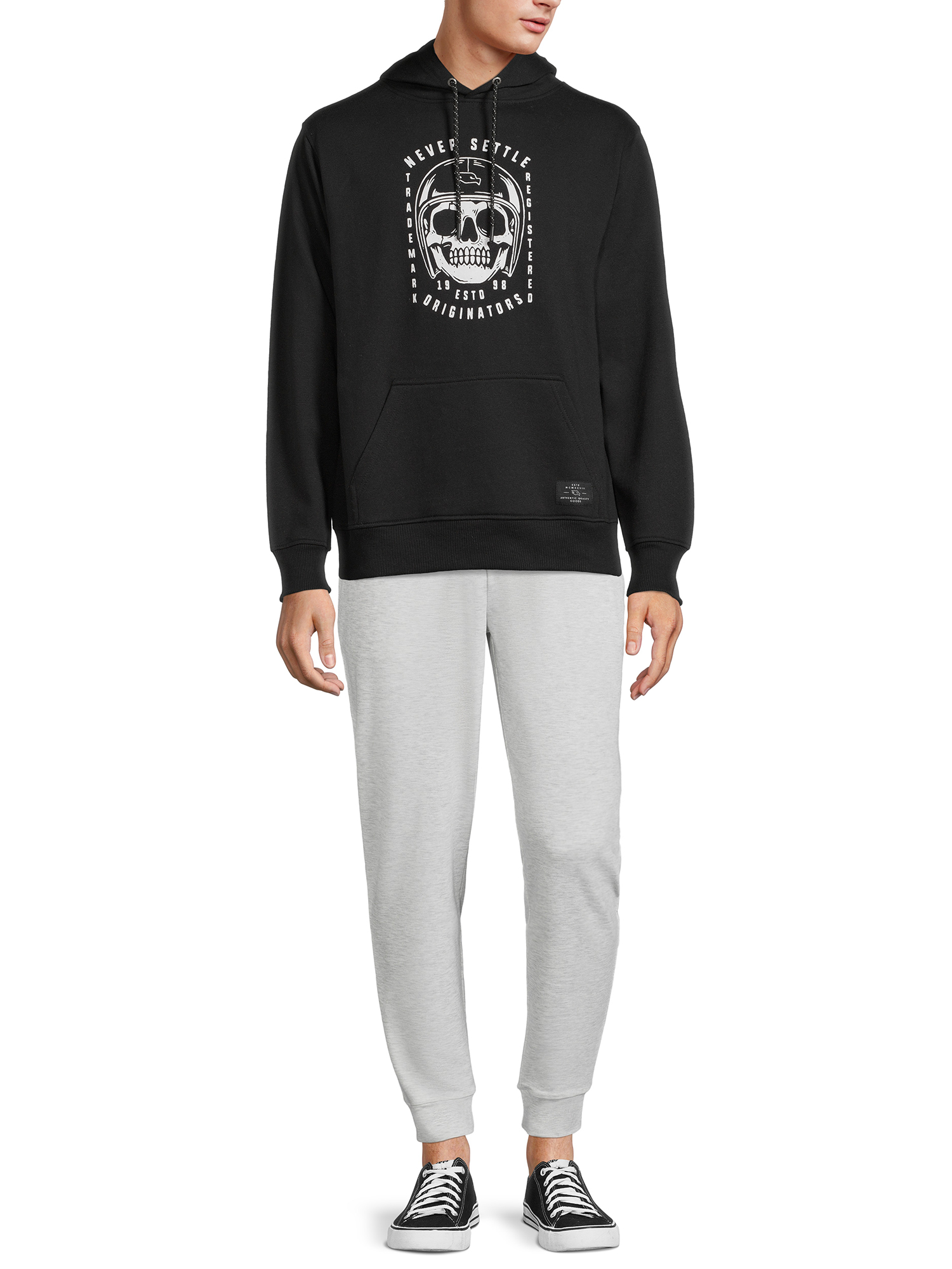 Tony Hawk Men's Skull Logo Pullover Fleece Hoodie Sweatshirt, Sizes S-XL - image 4 of 6