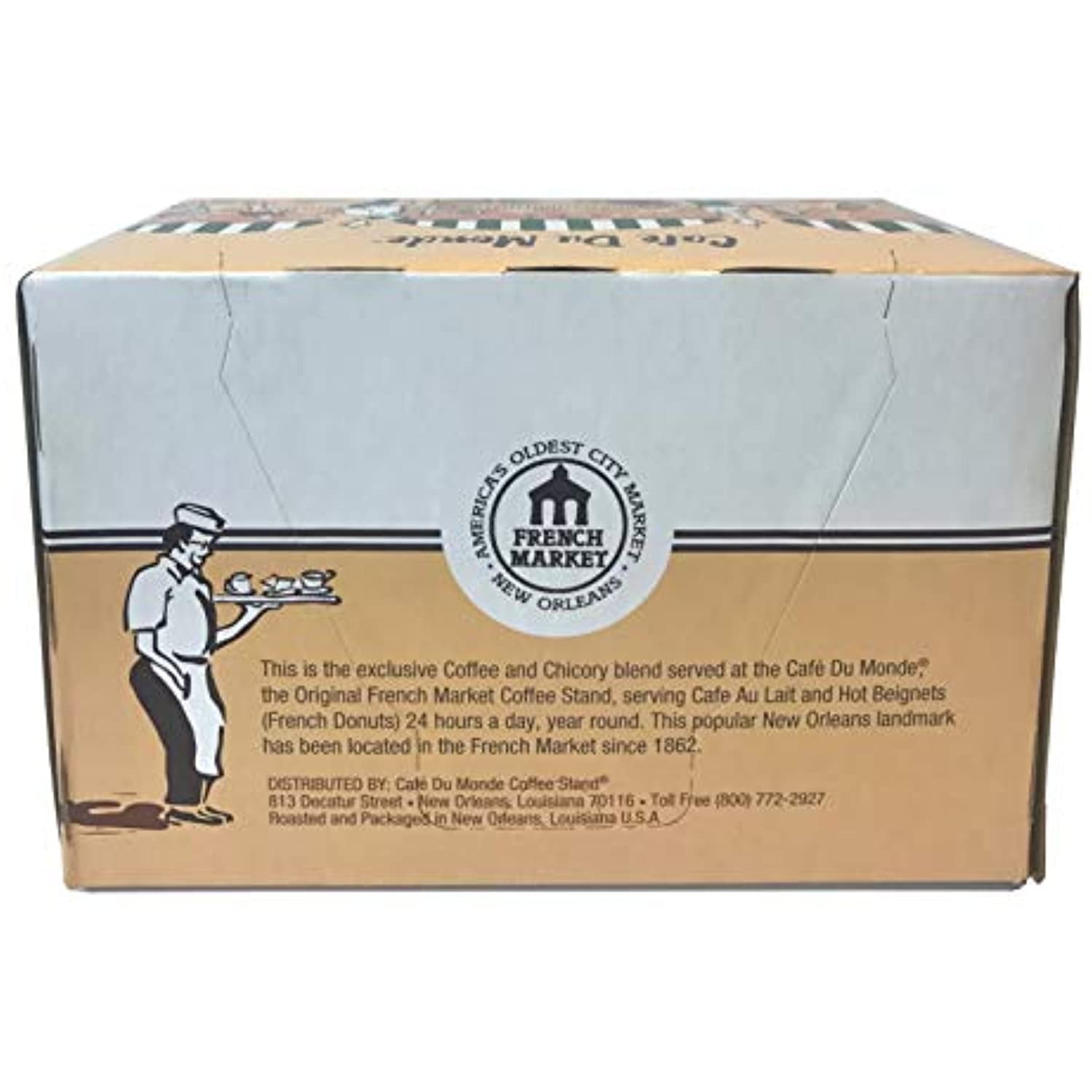 Cafe Du Monde Decaffeinated Coffee And Chicory Single Serve Pods (72 Count)