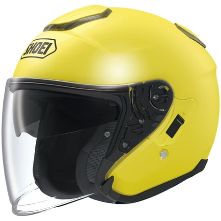Shoei J-Cruise Solid Helmet (X-Small, Brilliant Yellow) -  130-0123-03