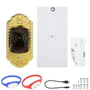 TM Card Safety iButton Cabinet Sauna Locker Room Lock Security(Golden Silicone Induction lock)
