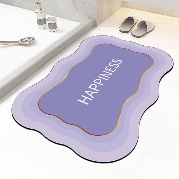 Hometravel Fast Drying Diatomite Bath Mat, Highly Absorbent Stone Floor Mat for Bathroom, Moisture Resistant Toilet Mat for Shower Area, Natural Bathroom Rug for Front of Tub and Sink