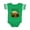 Football Green and White, variant on Denali National Park Alaska Wildlife Scene Boys or Girls Baby Bodysuit