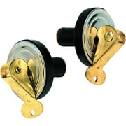1PK Seachoice 1/2 In. Stainless Steel Plate/Brass Can Baitwell Plug