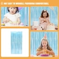 thumbnail image 4 of KAKOWELY 2 Pcs Rideaux à Franges en Aluminium Décorations de Fête Rideau en Guirlande pour Fêtes 78.74"X39.37"X0.04 Pouces, 4 of 5