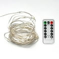 thumbnail image 1 of 17ft Silver Wire Indoor Battery Operated 45 LED Integrated Fairy String Lights, 1 of 7