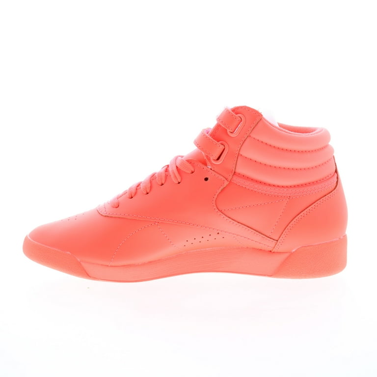 High Top Reebok Sneaker Orange Reebok Freestyle Hi Classic Pink