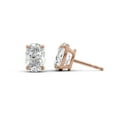 thumbnail image 3 of IGI Certified 3.5 Ct Oval Cut Lab-Grown Diamond Stud Earrings – 14K Rose Gold | Women's Earrings, 3 of 6