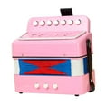 thumbnail image 1 of HILABEE 7 Key Kids Accordion 7 Key Button Learning Tool Musical Toy Instrument Mini Accordion Music Toy for Home Present Outdoor Play Pink, 1 of 9