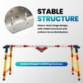 thumbnail image 2 of Welding Table, Heavy Duty Steel Construction Workbench, Folding Work Platform and Work Bench with Versatile Portable, Folding Legs, with 4 Wheels for Painting, 2 of 15