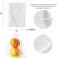 thumbnail image 5 of Fruit Protection Bags Fruit Netting Bags with Drawstring Garden Fruit Cover Mesh Bag to Protect Plants from Pest Birds Squirrels 6x8 Inch White 100PCS, 5 of 7