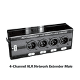 thumbnail image 4 of 2Pc 4-Channel 3-Pin XLR Audio and over Network Cable Extender, DMX512 Network Signal Extender , Male, 4 of 4