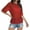 Red, variant on Aiyino Women's See Through Mesh Sheer Blouse Sexy T Shirt Blouse Summer Short Sleeve Round Neck Loose Tops Tee,L Dark Pink