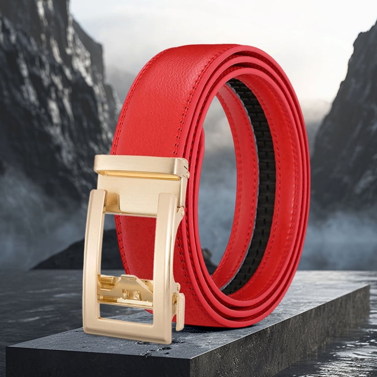 mens dress belt gold buckle Men's Gold Buckle Leather Belt Black Full Grain / 38