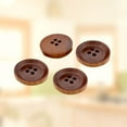 thumbnail image 6 of SWETRACE 10Pcs Round Concave Wood Buttons For Handmade Crafts And Sewing Projects, 6 of 8