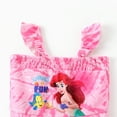 thumbnail image 5 of Disney Princess Toddler Girls Rompers Ariel Moana Rapunzel Graphic Suspenders Jumpsuits Sizes 2-6, 5 of 7