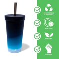 thumbnail image 6 of Silipint: Silicone 22oz Straw Tumblers, 2 Pack Sun Storm & Moon Beam, 6 of 8