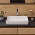 thumbnail image 2 of ALFI Brand ABC902-W 24 in. Modern Rectangular Above Mount Ceramic Sink, White, 2 of 5
