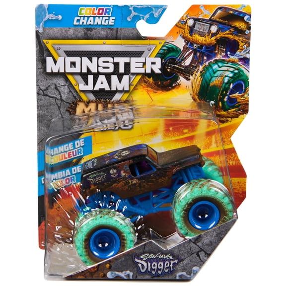 Monster Jam Mud Blasters Son-Uva Digger Color Change Monster Jam Truck 1:64 Die Cast Vehicle