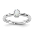 thumbnail image 3 of Auriga Fine Jewelry 925 Sterling Silver Created Opal Ring for Women Size- 7, 3 of 6