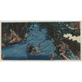 thumbnail image 2 of Utagawa Kuniyoshi 14x9 Gold Ornate Wood Frame and Double Matted Museum Art Print Titled - Gentoku Uma Odorashite Tankei O Koeru Zu (1853), 2 of 4