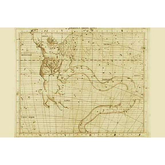 Eridanus Orion Lepus-Fine Art Canvas Print (20" x 30")