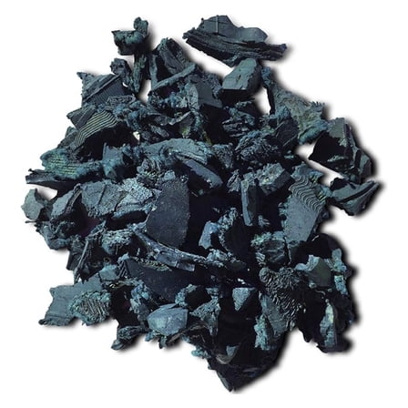 NuPlay Rubber Mulch Landscaping – Rubber Nugget Weed Barrier Garden Ground Cover, 1 Pack, Blue