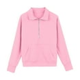 thumbnail image 7 of Girls Sweatsuit Tracksuit Set Teen Kids Pullover Sweatshirts and Sweatpants Sweat Set Lounge 2 Piece Outfits,Pink 5-6 Years, 7 of 7
