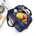 thumbnail image 5 of Yiaed Planets Stars And Galaxies Print Insulated Lunch Bag Reusable Cute Tote Lunch Box, Leakproof Cooler Lunch Bags for Work Office Travel School Picnic, 5 of 5