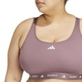thumbnail image 4 of Plus Size adidas Techfit Training Bra Color: Shadow Fig Size: 1X, 4 of 4
