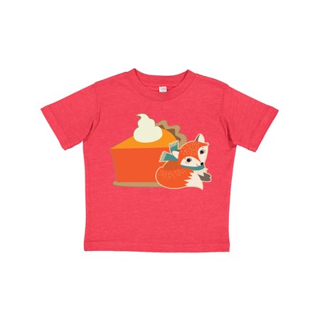 

Inktastic Thanksgiving Fox Pumpkin Pie Gift Toddler Boy or Toddler Girl T-Shirt
