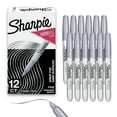 thumbnail image 1 of Juego de rotuladores Sharpie Metallic Permanente con Punta Fina Plateada, 12 unidades, 1 of 7