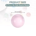 thumbnail image 2 of Uxcell 20 Pcs Quartz Pearl Balls, 12mm Round Glass Crystal Loose Beads for Vase Filler, Resin Art, Jewelry Making, DIY Crafts, Home Decoration, Pink, 2 of 6