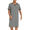 Grey, variant on Ekouaer Mens Nightshirt Long Kaftan Nightgown Short Sleeve Sleepwear