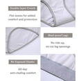 thumbnail image 4 of YAZI Women's Cotton Underwear High Waist Stretch Briefs Soft Underpants Ladies Full Coverage Panties 5 Pack, 4 of 10