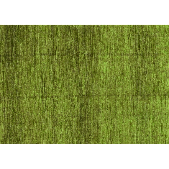 Ahgly Company Indoor Rectangle Abstract Green Modern Area Rugs, 4' x 6'