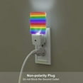 thumbnail image 5 of Fuzoiu Colorful Glitter Rainbow Print Dusk to Dawn LED Night Light with Light Sensor, Energy-Efficient Touch-Safe Night Lamp for Home, Office, and Kids' Rooms-US, 5 of 7