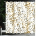 thumbnail image 3 of Ambesonne Modern Shower Curtain, Trees of Forest Illustration, 69"Wx75"L, Pale Coffee, 3 of 4