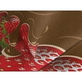 thumbnail image 4 of Ambesonne Strawberry Quilted Bedspread Set 3 Pcs, Strawberries Chocolate, King Size, Brown Red, 4 of 5