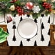 thumbnail image 4 of Decoraciones navideñas, adornos navideños, regalos navideños, manteles individuales de algodón y lino, decoraciones navideñas para la mesa, tapetes aislantes, tapetes impermeables para cocina y comedo, 4 of 6