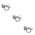 thumbnail image 3 of yingyy Chic Bow Ring Phone Ring Holder Stand Mobile Kickstand Desk Table Ring Stand Silver 3Set, 3 of 6