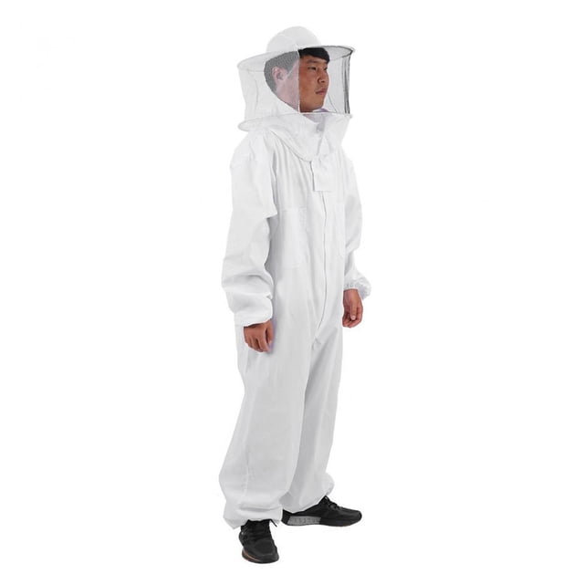 Traje de protección para apicultor profesional, traje de apicultura ventilado con capucha de velo extraíble para hombres y mujeres, adecuado para apicultores experimentados y novatos (talla: XL)