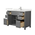 thumbnail image 2 of Beckett 48" Dark Gray Single Vanity & Giotto Quartz Top (1-Hole) & Nickel Trim, 2 of 5