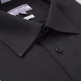thumbnail image 2 of Stefano Men's 501ST Classic Fit Solid Dress Shirt - Black - 16.5 6-7, 2 of 2