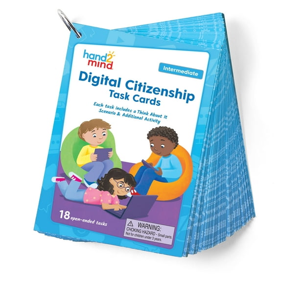 hand2mind Hands-On Digital Citizenship Intermediate Task Cards, STEM for Kids