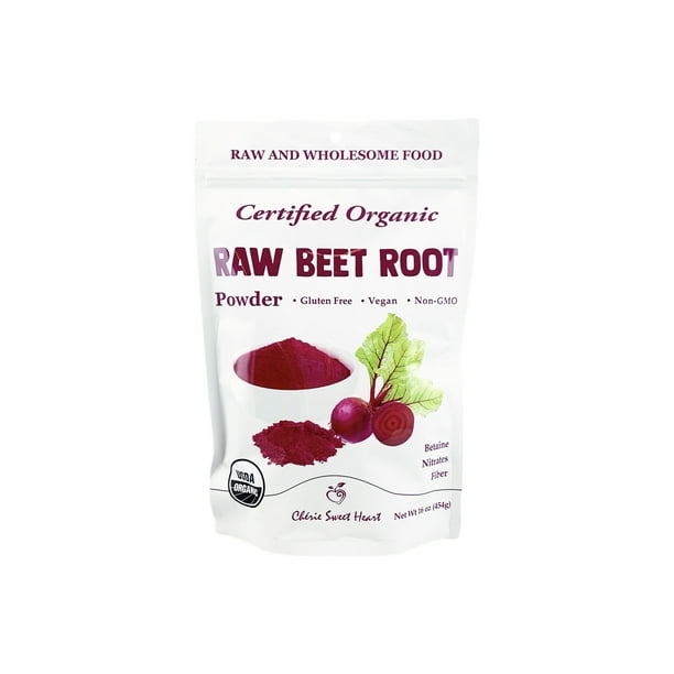 Cherie Sweet Heart Certified Organic Beet Root Powder 16 oz Walmart