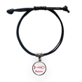 thumbnail image 1 of Fish Bone Mewing Animal Bracelet Leather Rope Wristband Black Jewelry, 1 of 3