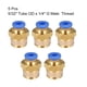 thumbnail image 3 of Conector Manguera Empuje, Racor Neumatico Recto, Tubo de 4mm Diámetro Exterior x G1/4 Macho, Adaptador Manguera Tubo, Enchufe Rapido Neumatico, 5 Piezas, 3 of 4