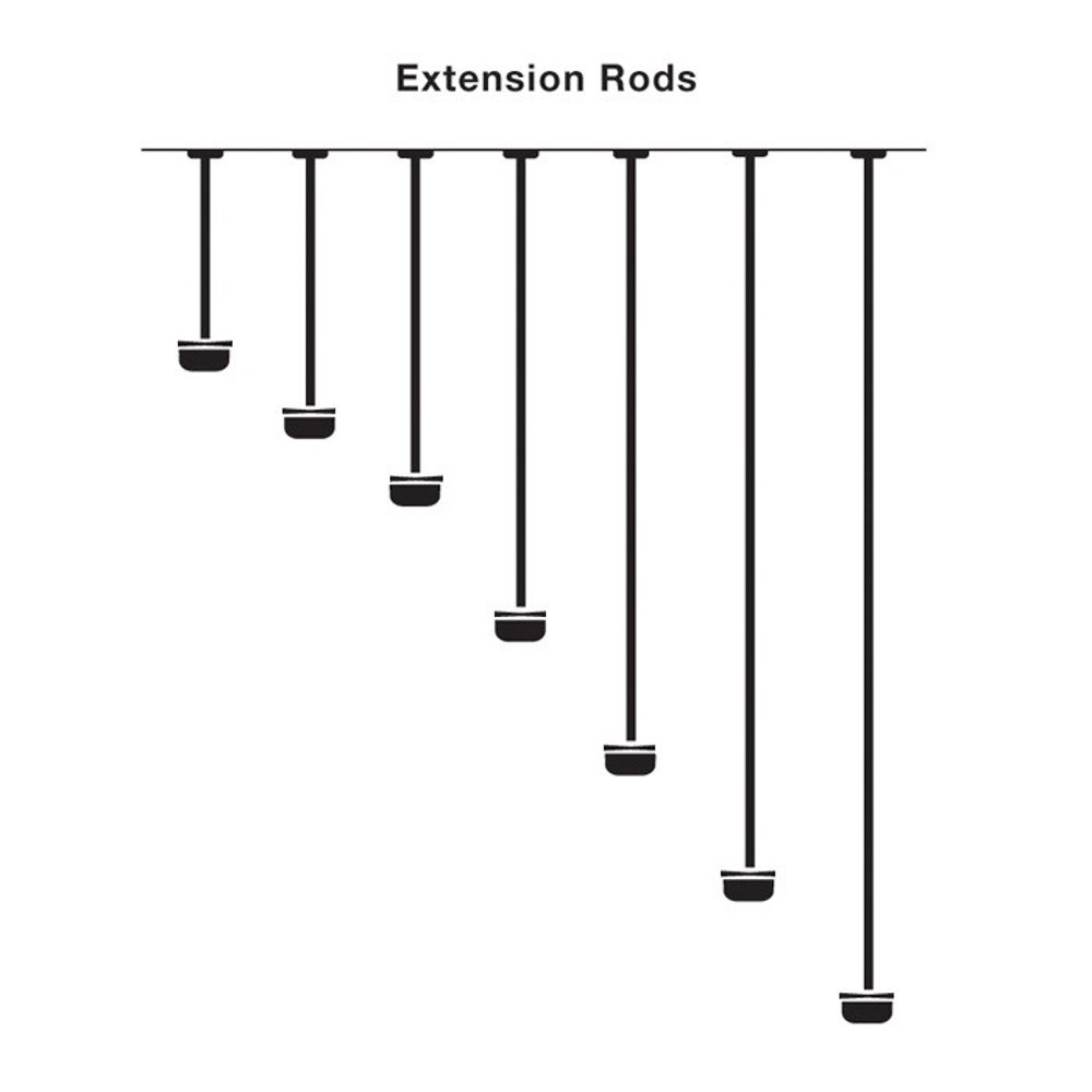Kichler 4934 Extension Rod - Black - Walmart.com - Walmart.com